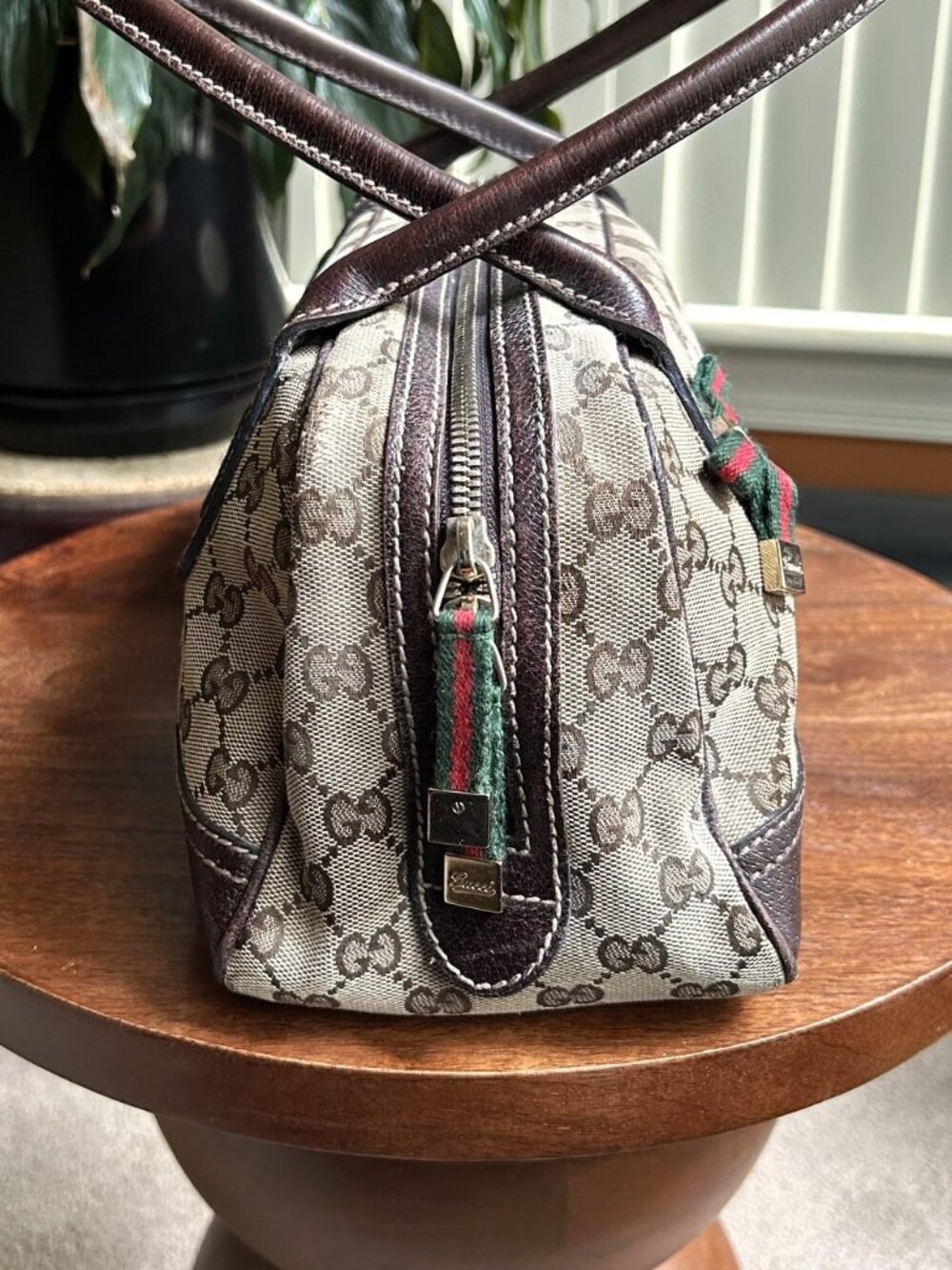 GUCCI GG Princy Boston Bag, Tan, Brown - Picture 6 of 16